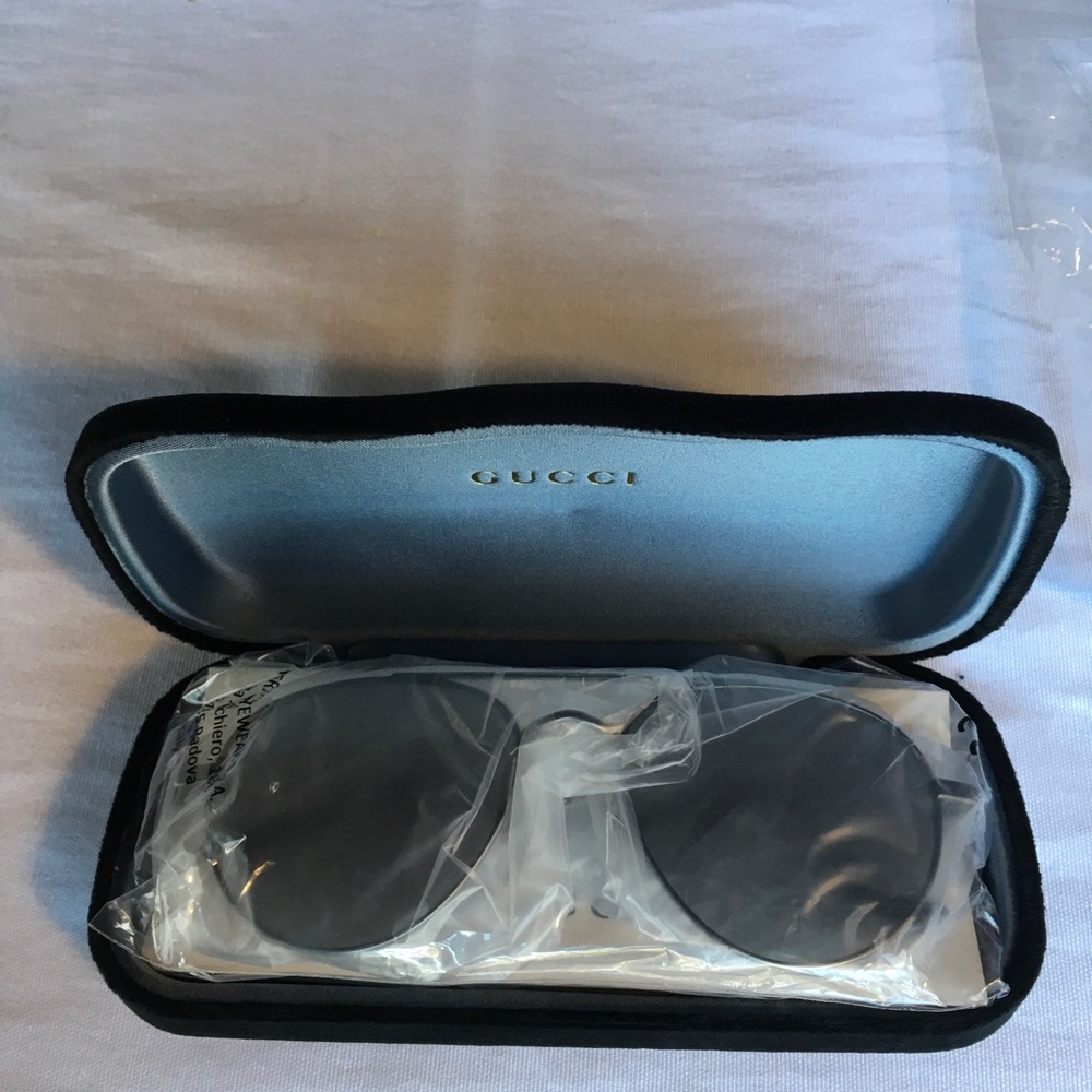 NWT Gucci Aviator Ruthenium Sunglasses - Picture 4 of 8